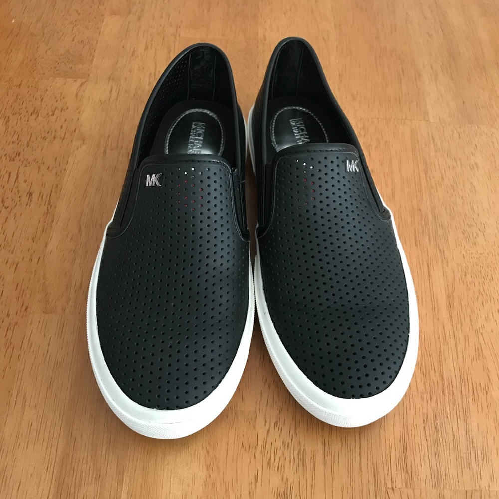 Michael Kors Black Slip On Shoes